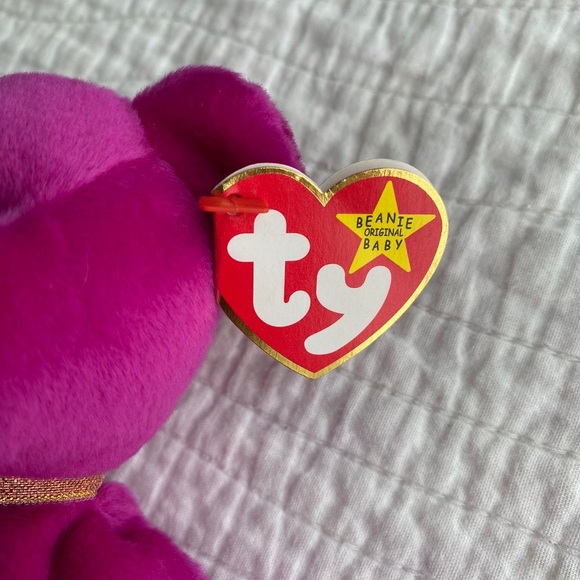 🆕 NEW Authentic Misspelled "Millenium" Ty Beanie Baby Millennium the Bear - Picture 6 of 10